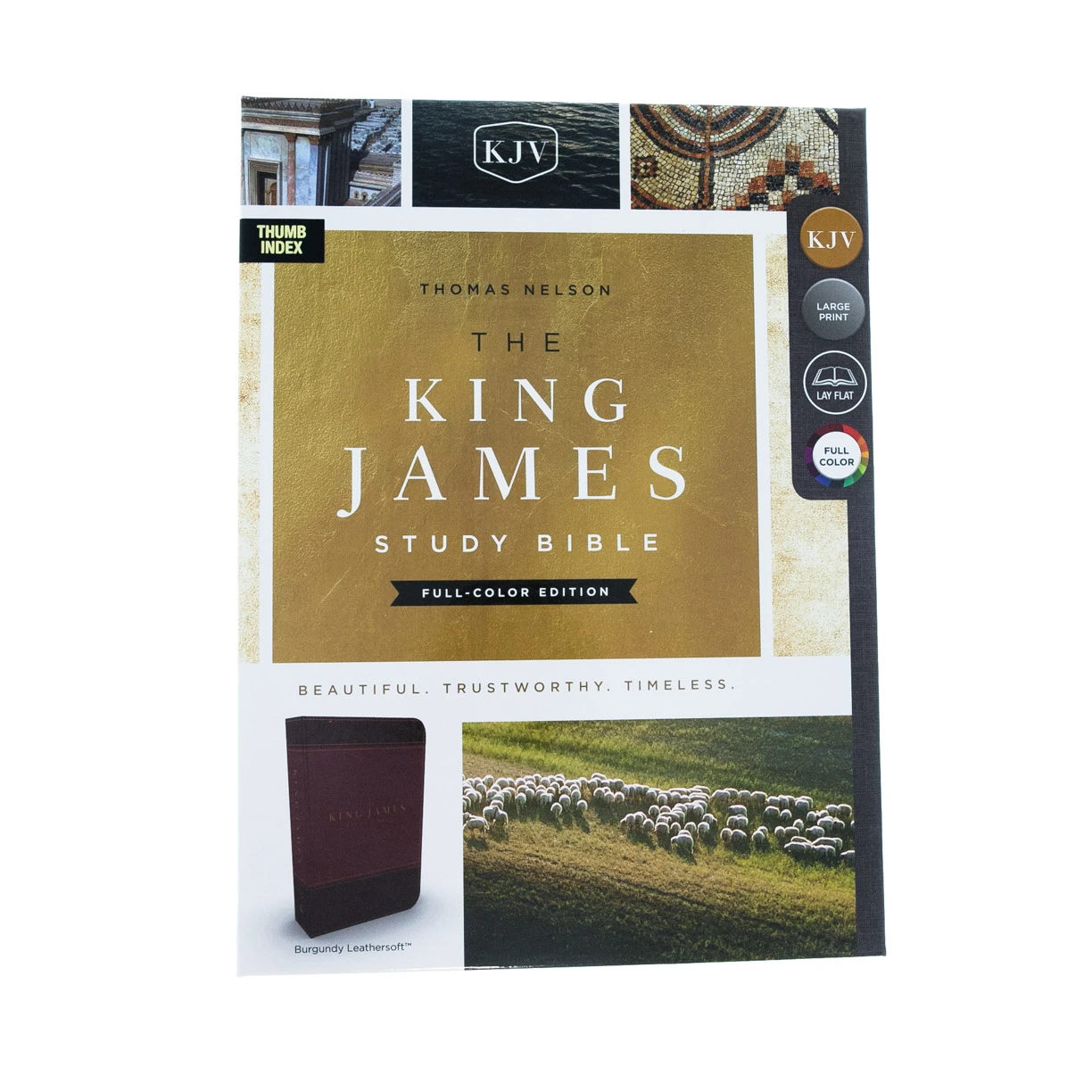 Thomas Nelson KJV Study Bible, Imitation Leather, Burgundy, Indexed 4 Thomas Nelson KJV Study Bible, Imitation Leather, Burgundy, Indexed - Image 2