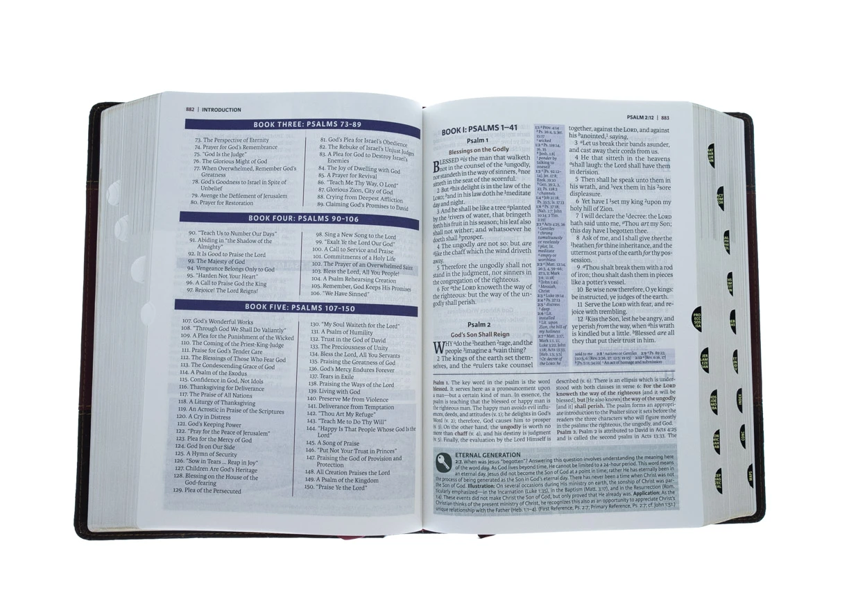 Thomas Nelson KJV Study Bible, Imitation Leather, Burgundy, Indexed 5 Thomas Nelson KJV Study Bible, Imitation Leather, Burgundy, Indexed - Image 3