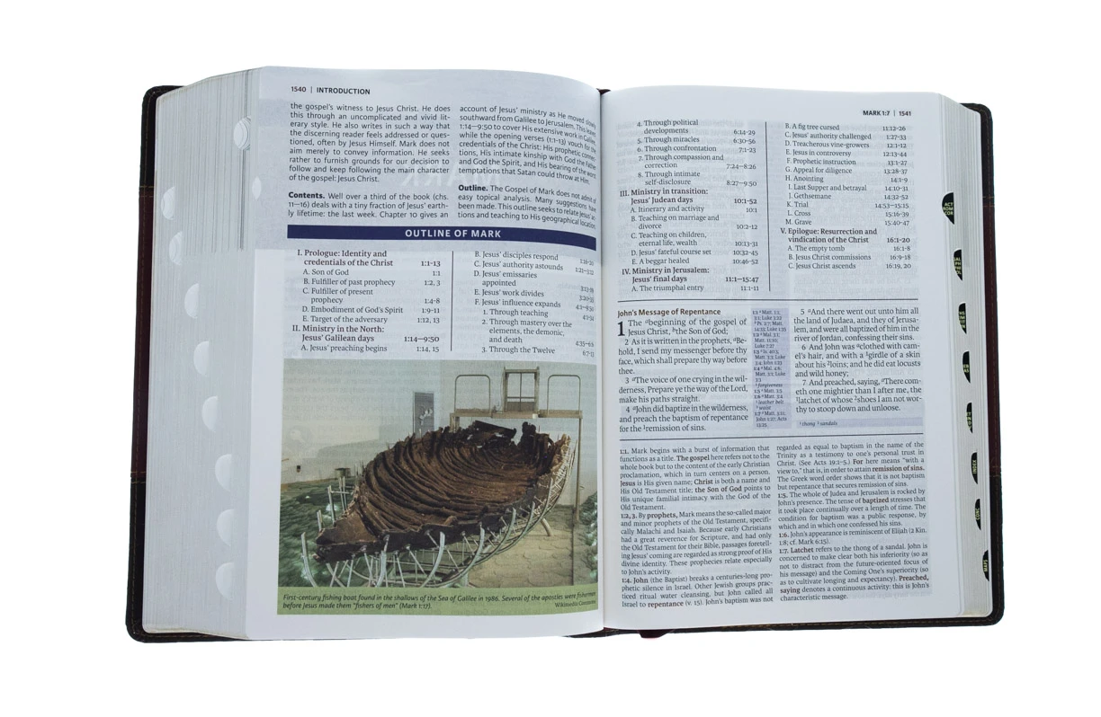 Thomas Nelson KJV Study Bible, Imitation Leather, Burgundy, Indexed 8 Thomas Nelson KJV Study Bible, Imitation Leather, Burgundy, Indexed - Image 6