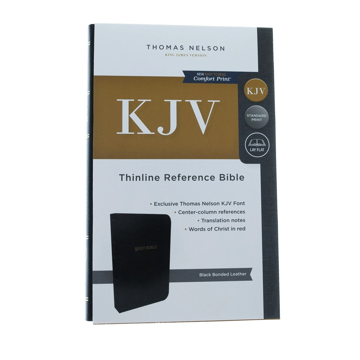 Thomas Nelson KJV Thinline Reference Bible, Bonded Leather, Black 4 Thomas Nelson KJV Thinline Reference Bible, Bonded Leather, Black - Image 2