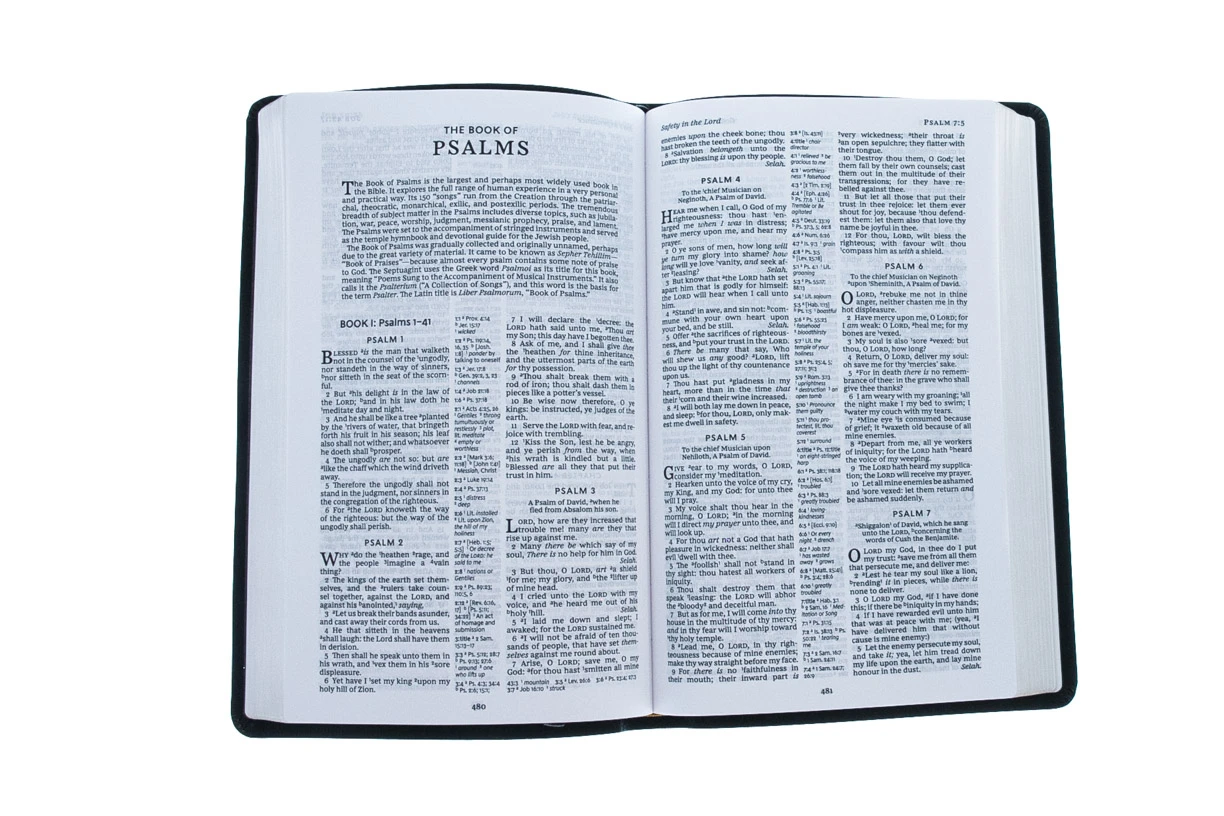 Thomas Nelson KJV Thinline Reference Bible, Bonded Leather, Black 5 Thomas Nelson KJV Thinline Reference Bible, Bonded Leather, Black - Image 3