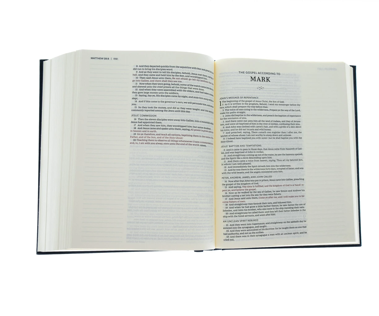 Thomas Nelson KJV, Journal The Word Bible, Hardcover, Blue, Red Letter Edition 6 Thomas Nelson KJV, Journal The Word Bible, Hardcover, Blue, Red Letter Edition - Image 4
