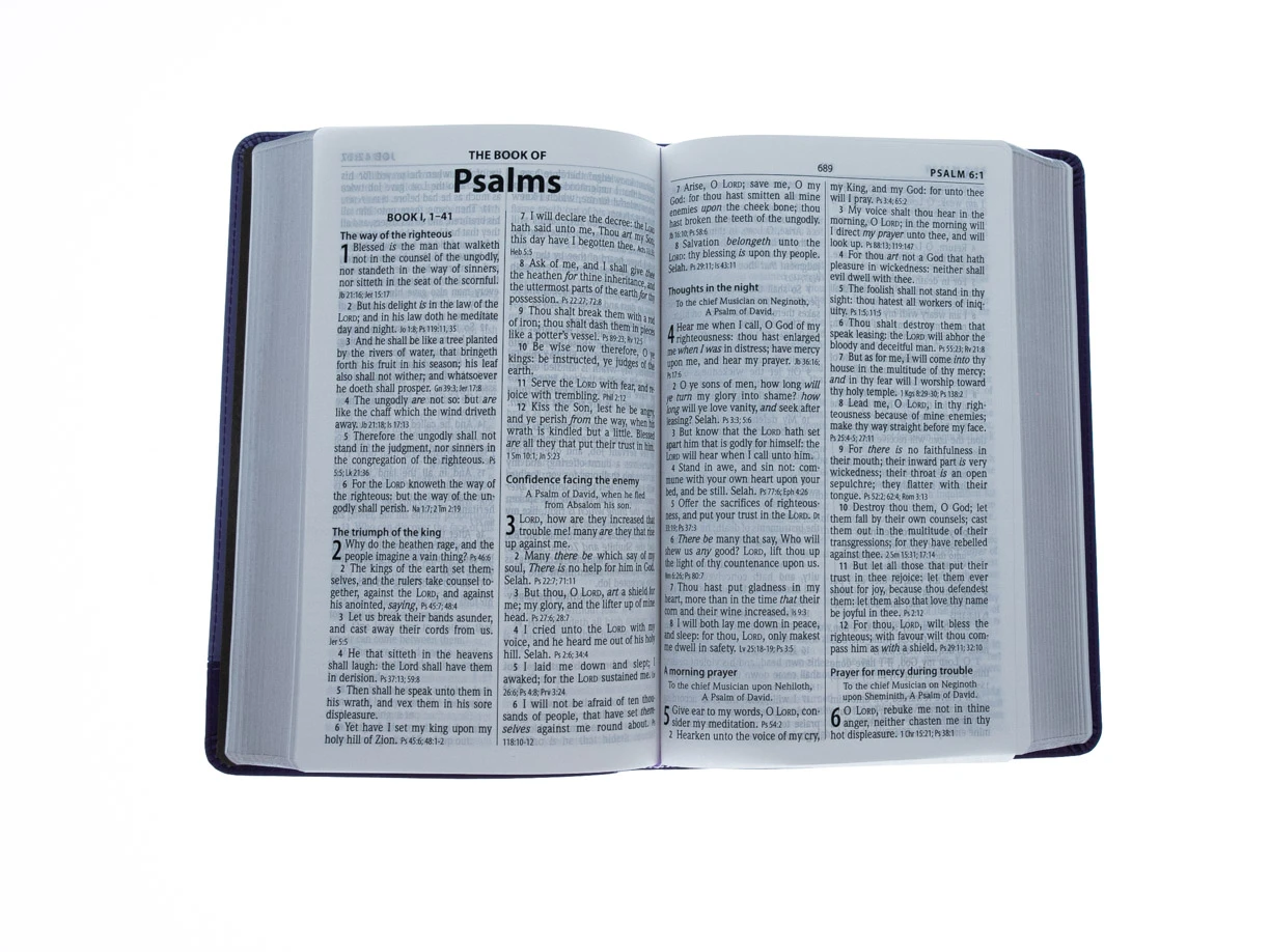 KJV Personal-Size Giant-Print Reference Bible, Lilac/Violet Flexisoft 5 KJV Personal-Size Giant-Print Reference Bible, Lilac/Violet Flexisoft - Image 3
