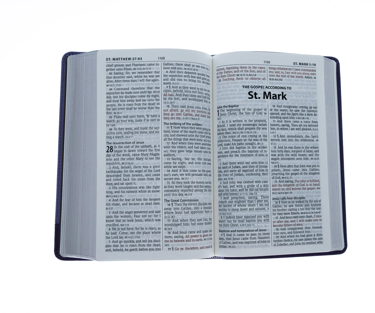 KJV Personal-Size Giant-Print Reference Bible, Lilac/Violet Flexisoft 6 KJV Personal-Size Giant-Print Reference Bible, Lilac/Violet Flexisoft - Image 4