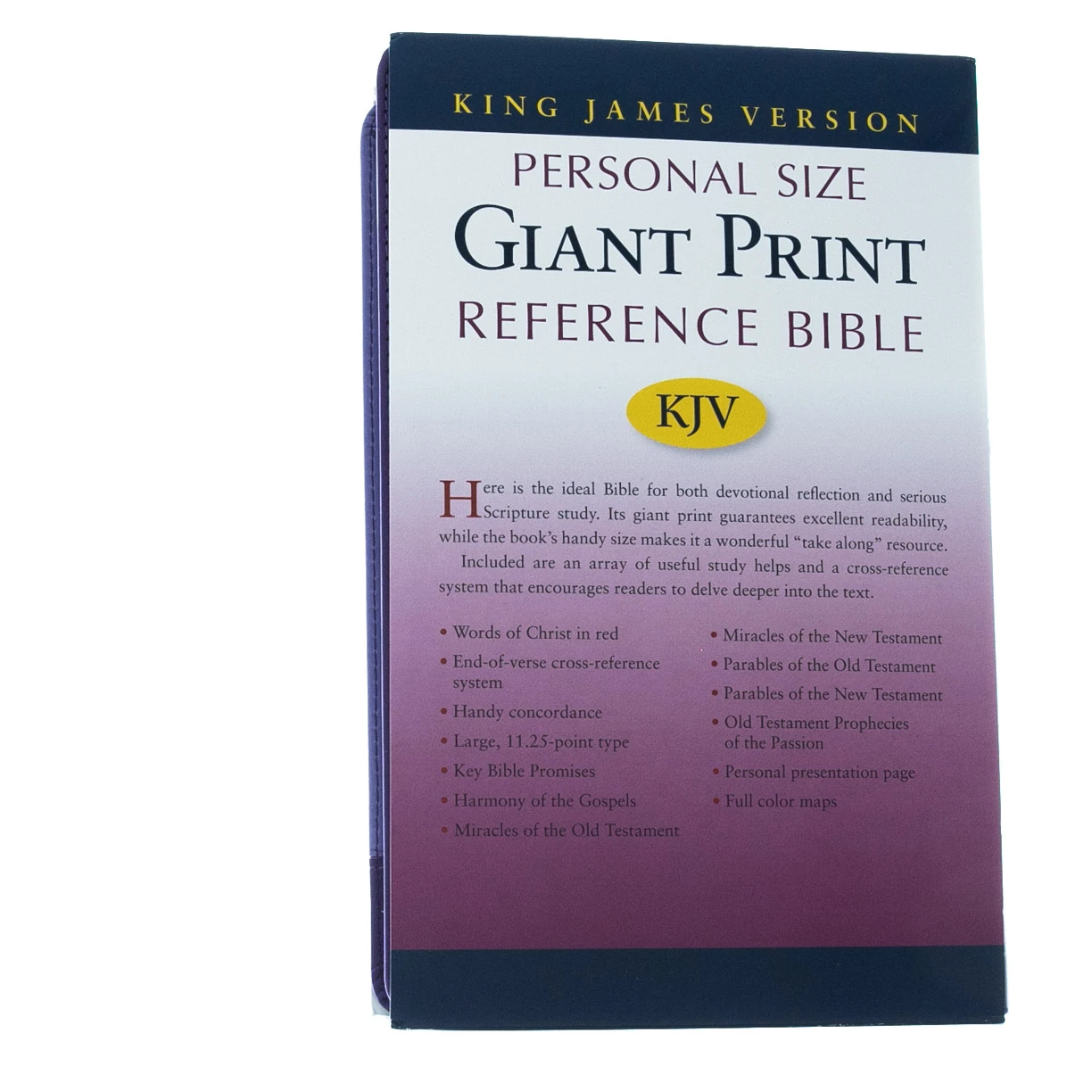 KJV Personal-Size Giant-Print Reference Bible, Lilac/Violet Flexisoft 7 KJV Personal-Size Giant-Print Reference Bible, Lilac/Violet Flexisoft - Image 5