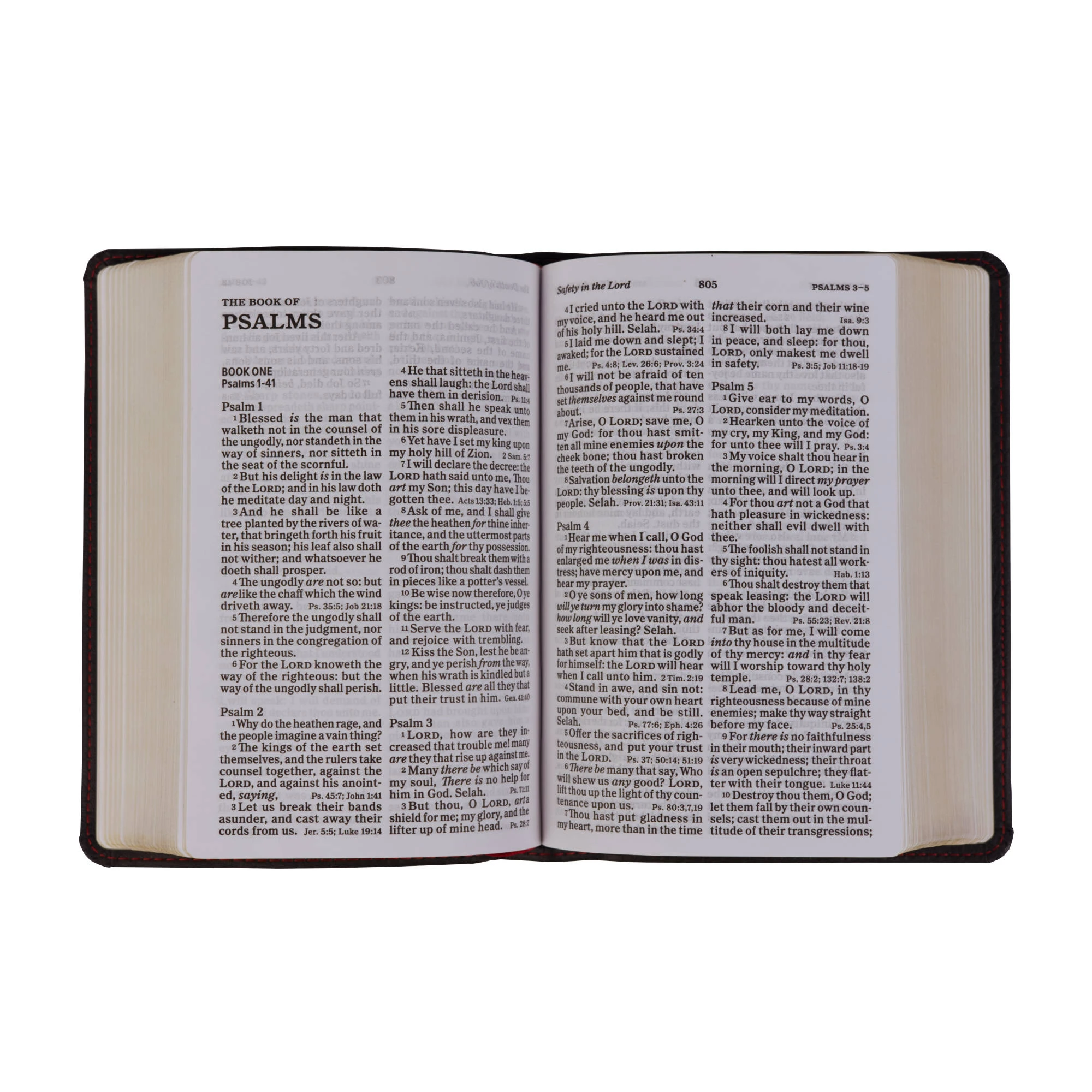 Holman Bible Publishers KJV Large Print Compact Reference Bible, Black Leathertouch 5 Holman Bible Publishers KJV Large Print Compact Reference Bible, Black Leathertouch - Image 3