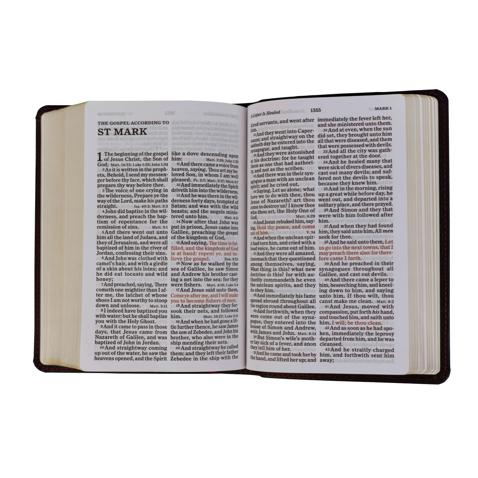 Holman Bible Publishers KJV Large Print Compact Reference Bible, Black Leathertouch 6 Holman Bible Publishers KJV Large Print Compact Reference Bible, Black Leathertouch - Image 4