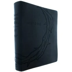 SHOPtheWORD store 16 KJV Sword Study Bible/Giant Print-Designer Charcoal Ultrasoft-Crown Of Thorns