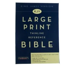KJV Large Print Thinline Reference Black Leather -SHOPtheWORD store 206 0796 1