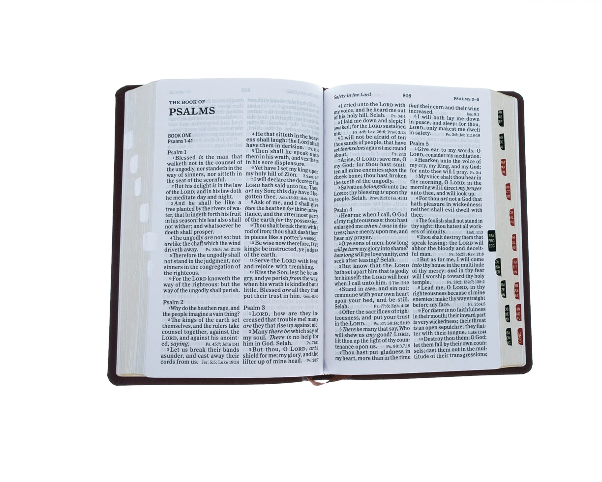 Holman Bible Publishers KJV Large Print Personal Size Reference Bible, Brown Leathertouch Indexed 5 Holman Bible Publishers KJV Large Print Personal Size Reference Bible, Brown Leathertouch Indexed - Image 3