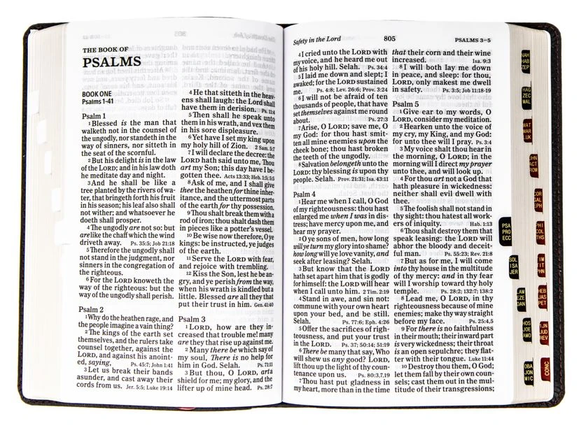 KJV Large Print Personal Size Reference Bible, Black Leathertouch Indexed Holman Bible Publishers KJV Large Print Personal Size Reference Bible, Black Leathertouch Indexed -SHOPtheWORD store 206 0826 1