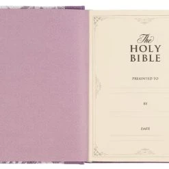 Christian Art Gifts KJV Notetaking Bible Printed Purple Floral Faux Leather -SHOPtheWORD store 206 0840 4