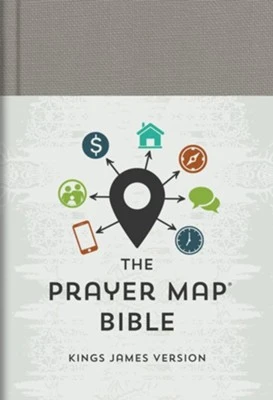 Barbour Publishing The KJV Prayer Map Bible -Gray Weave 3 Barbour Publishing The KJV Prayer Map Bible -Gray Weave