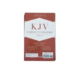 Holman Bible Publishers KJV Compact Ultrathin Bible-Brown LeatherTouch -SHOPtheWORD store 206 0853 5