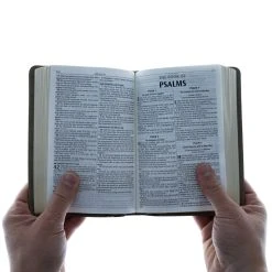 Christian Art Gifts KJV Brown Two-tone Faux Leather Compact Bible -SHOPtheWORD store 206 0861 3