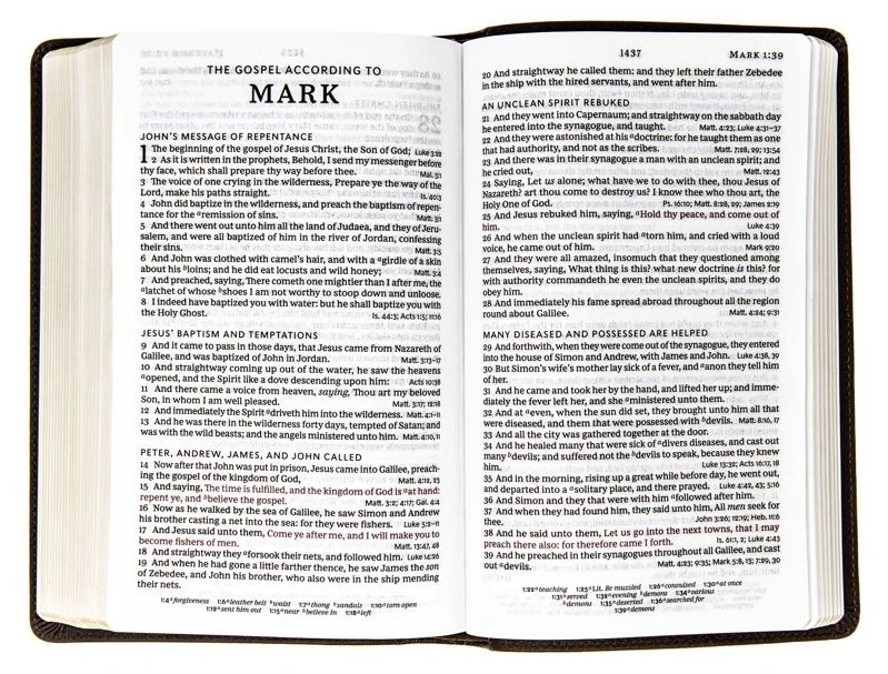 Thomas Nelson KJV Personal Size Large Print Genuine Leather – Brown 5 Thomas Nelson KJV Personal Size Large Print Genuine Leather – Brown - Image 3