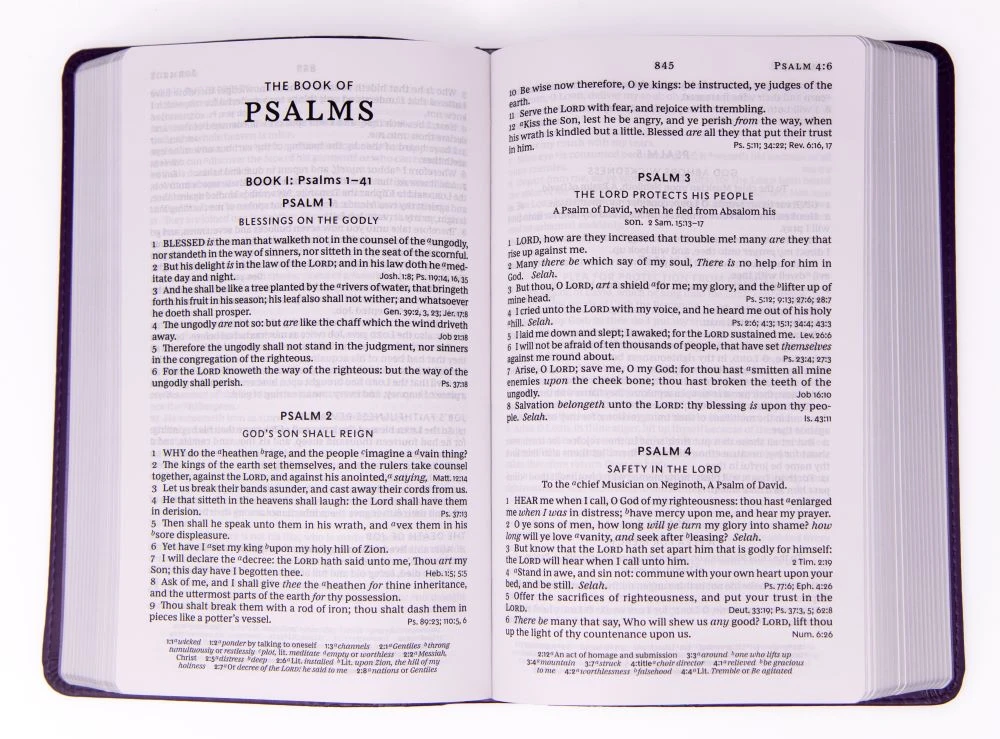 Thomas Nelson KJV Personal Size Large Print Single-Column Reference Bible – Purple 4 Thomas Nelson KJV Personal Size Large Print Single-Column Reference Bible – Purple - Image 2