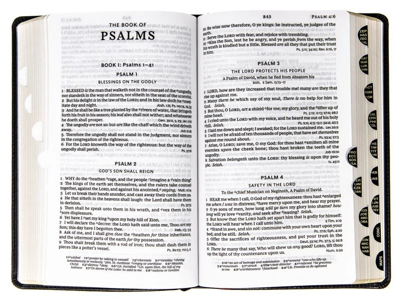 Thomas Nelson KJV Personal Size Large Print Single-Column Reference Bible – Black 4 Thomas Nelson KJV Personal Size Large Print Single-Column Reference Bible – Black - Image 2