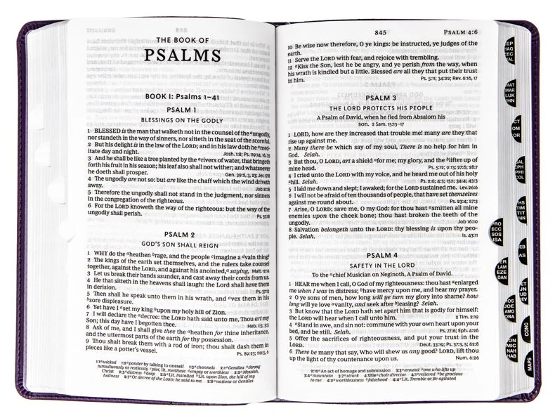 Thomas Nelson KJV Personal Size Large Print Single-Column Reference Bible – Purple 4 Thomas Nelson KJV Personal Size Large Print Single-Column Reference Bible – Purple - Image 2