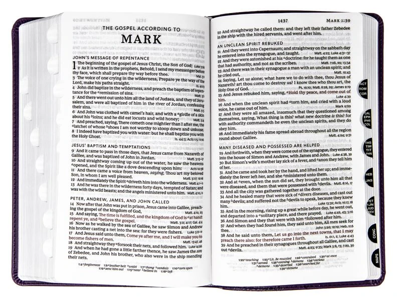 Thomas Nelson KJV Personal Size Large Print Single-Column Reference Bible – Purple 5 Thomas Nelson KJV Personal Size Large Print Single-Column Reference Bible – Purple - Image 3