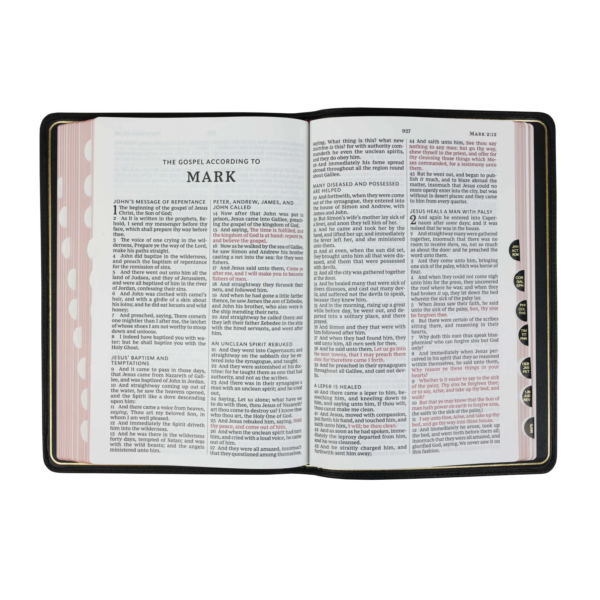 Thomas Nelson KJV Thinline Bible, Large Print – Black (Indexed) 6 Thomas Nelson KJV Thinline Bible, Large Print – Black (Indexed) - Image 4
