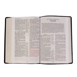KJV Center-Column, Giant Print, Bonded Leather, Black, Red Letter -SHOPtheWORD store 206 0901 2