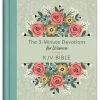 The 3-Minute Devotions For Women KJV Bible [Mint Bouquet]