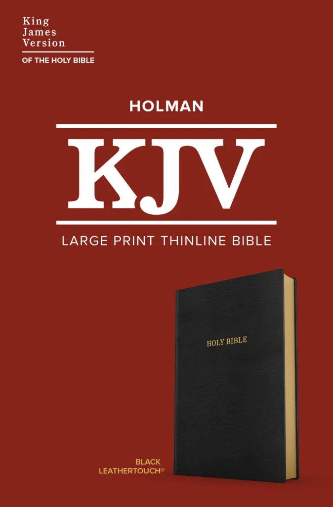 KJV Large Print Thinline Bible, Black Leathertouch – Large Print 4 KJV Large Print Thinline Bible, Black Leathertouch – Large Print - Image 2