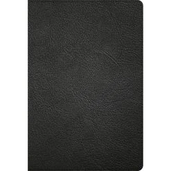KJV Large Print Thinline Bible, Black Genuine Leather, Indexed