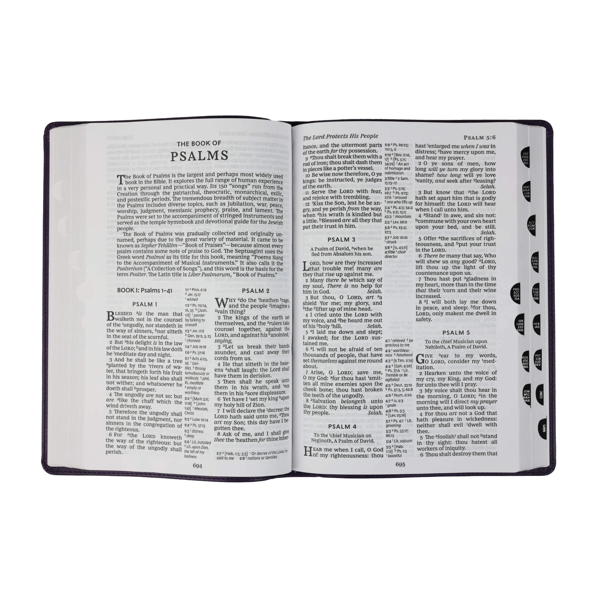 Harper Collins Canada Ltd. KJV Large Print Center-Column Reference Bible – Purple (Indexed) 5 Harper Collins Canada Ltd. KJV Large Print Center-Column Reference Bible – Purple (Indexed) - Image 3