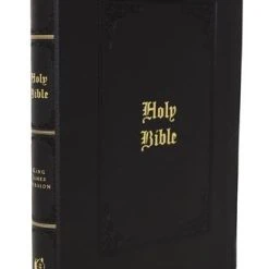 Thomas Nelson KJV Large Print Reference Bible, Vintage Series Thumb Indexed – Black