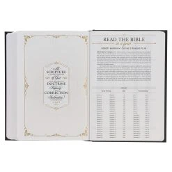 Christian Art Gifts KJV Black Hardcover Large Print Study Bible -SHOPtheWORD store 206 0988 5