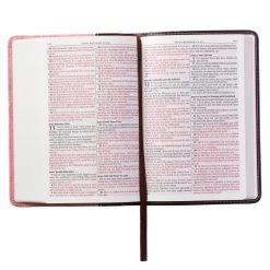 KJV Burgundy And Pink Faux Leather Compact Bible 7 KJV Burgundy And Pink Faux Leather Compact Bible -SHOPtheWORD store 206 0990 2