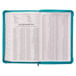 KJV Turquoise Faux Leather Deluxe Gift Bible W/ Thumb Index 12 KJV Turquoise Faux Leather Deluxe Gift Bible W/ Thumb Index -SHOPtheWORD store 206 0991 4