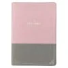 KJV Pink And Gray Faux Leather Super Giant Print Full-size Bible W/ Thumb Index