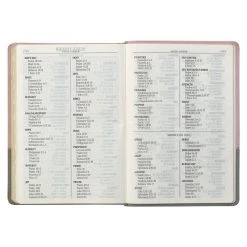 KJV Pink And Gray Faux Leather Super Giant Print Full-size Bible W/ Thumb Index 13 KJV Pink And Gray Faux Leather Super Giant Print Full-size Bible W/ Thumb Index -SHOPtheWORD store 206 0992 5