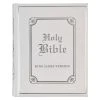 KJV White Faux Leather King James Version Family Bible 1 KJV White Faux Leather King James Version Family Bible -SHOPtheWORD store 206 0993 0