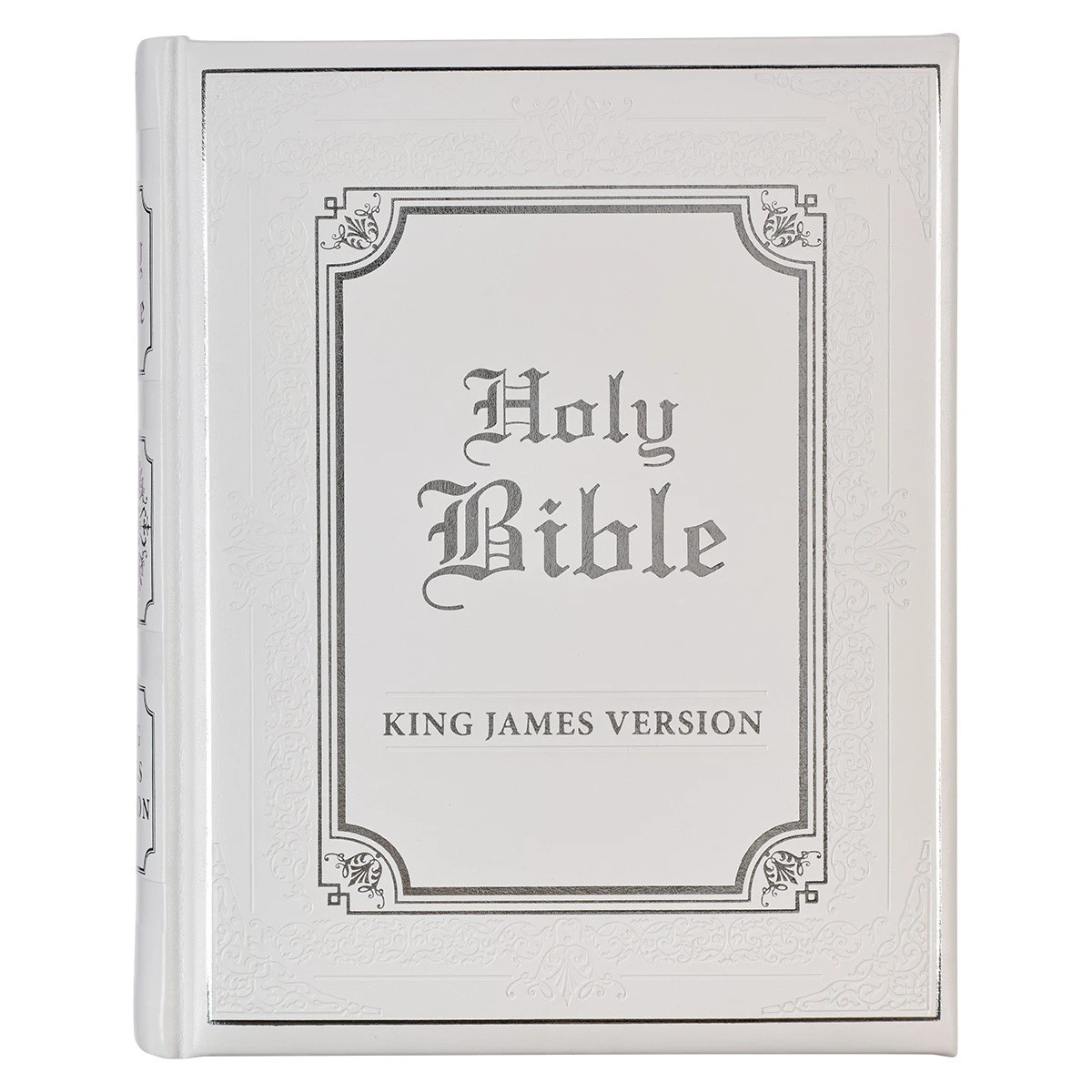 KJV White Faux Leather King James Version Family Bible 3 KJV White Faux Leather King James Version Family Bible