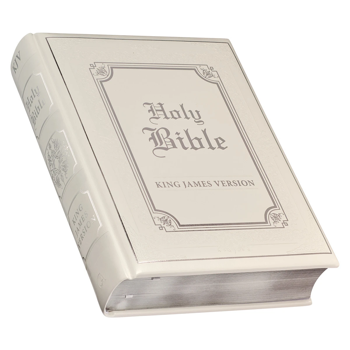 KJV White Faux Leather King James Version Family Bible 5 KJV White Faux Leather King James Version Family Bible - Image 3