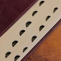 KJV Two-tone Brown Full Grain Leather Giant Print Bible W/ Thumb Index -SHOPtheWORD store 206 0996 2