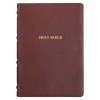 Christian Art Gifts KJV Saddle Tan Full Grain Leather Study Bible – Thumb Index
