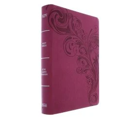 SHOPtheWORD store 26 Holman Bible Publishers KJV Large Print Reference Bible, Pink Leathertouch Indexed