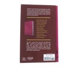 Holman Bible Publishers KJV Large Print Reference Bible, Pink Leathertouch Indexed -SHOPtheWORD store 206 1030 5 1