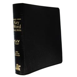 SHOPtheWORD store 24 WEIGHT: 3 Lbs KJV Hebrew-Greek Key Word Study Bible, Genuine Leather, Black Indexed