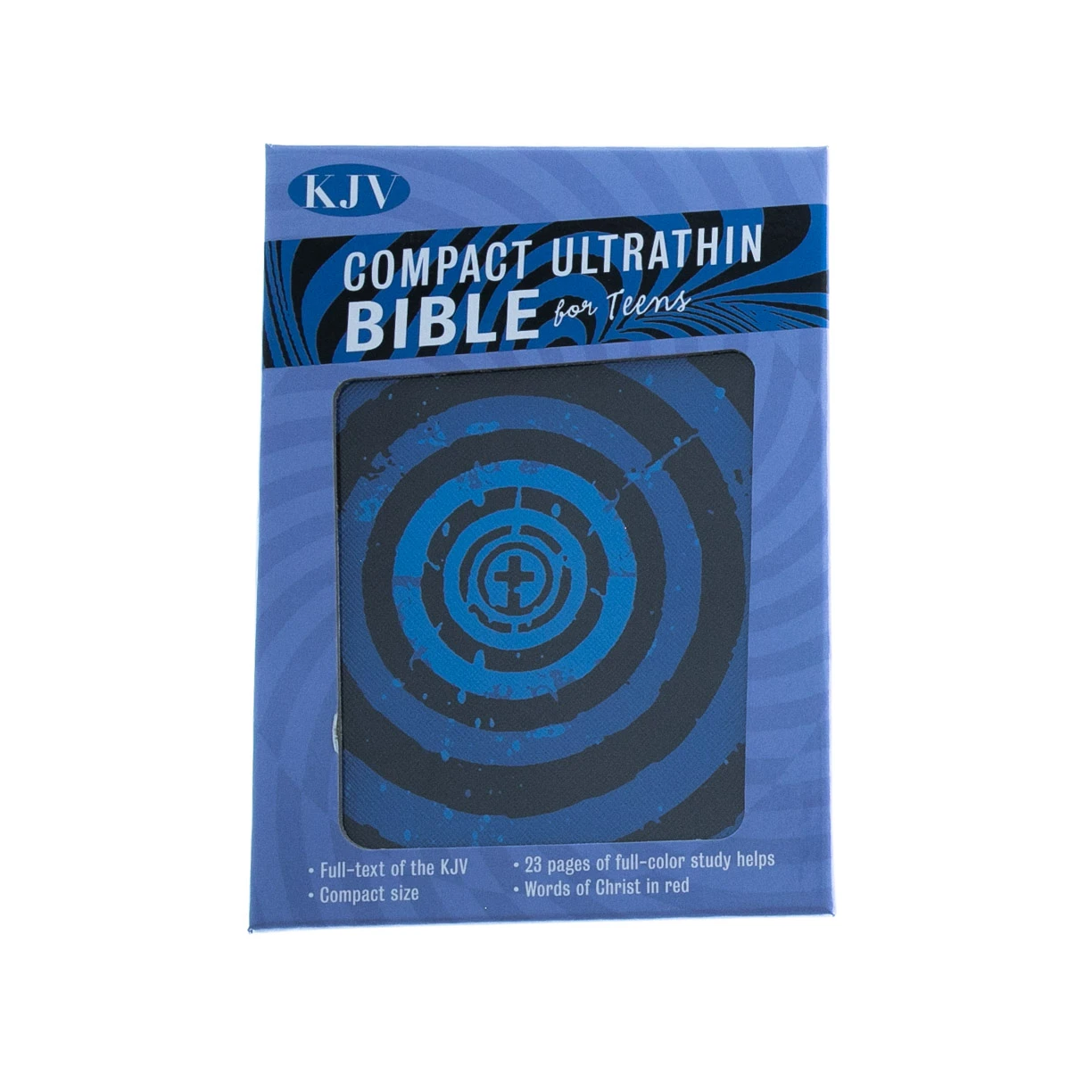 WEIGHT: 1 Lbs KJV Compact Ultrathin Bible For Teens, Blue Vortex LeatherTouch 4 WEIGHT: 1 Lbs KJV Compact Ultrathin Bible For Teens, Blue Vortex LeatherTouch - Image 2