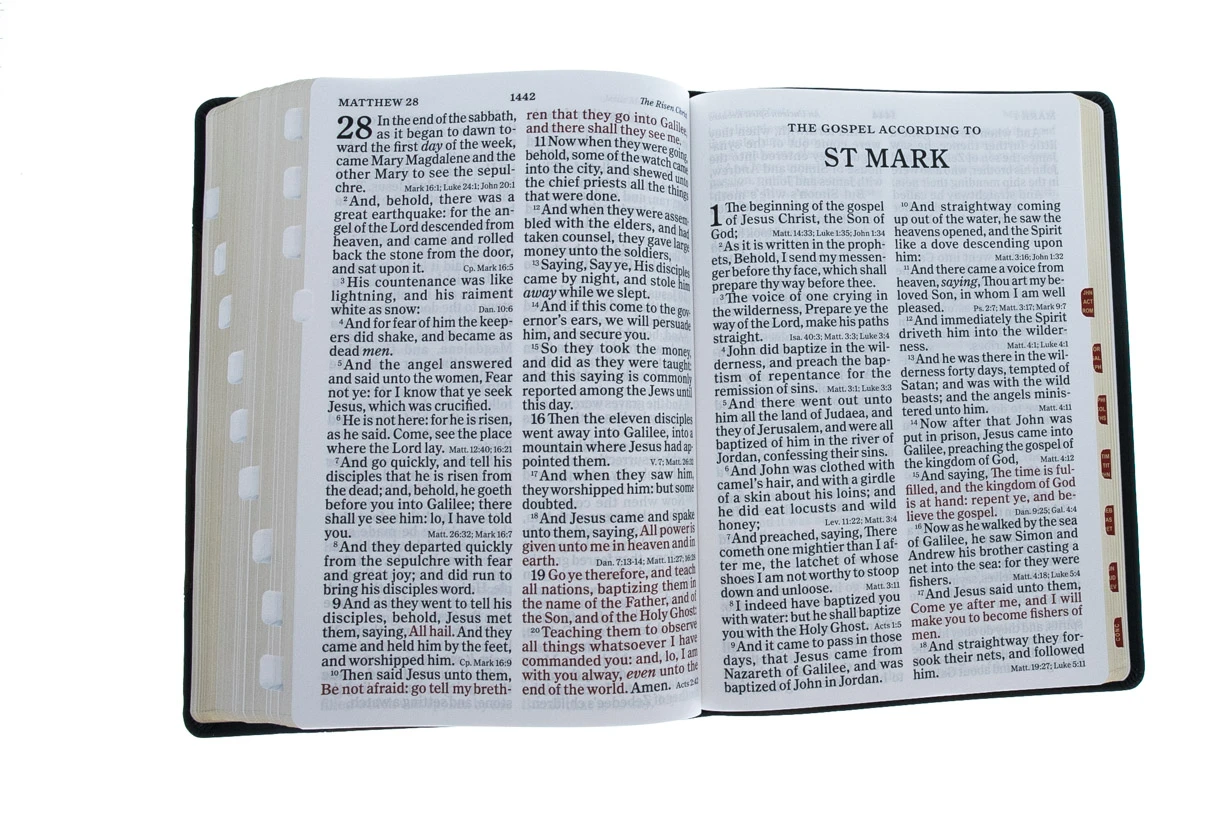 Holman Bible Publishers KJV Super Giant Print Reference Bible, Black/Brown Leathertouch, Indexed 6 Holman Bible Publishers KJV Super Giant Print Reference Bible, Black/Brown Leathertouch, Indexed - Image 4