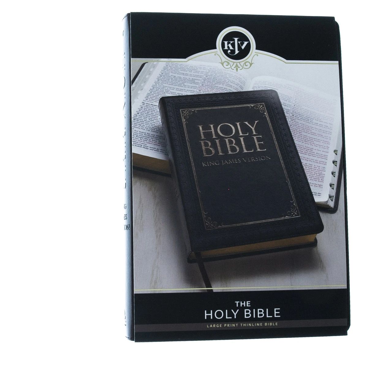 Christian Art Gifts KJV Dark Brown Faux Leather Large Print Thinline Bible 4 Christian Art Gifts KJV Dark Brown Faux Leather Large Print Thinline Bible - Image 2