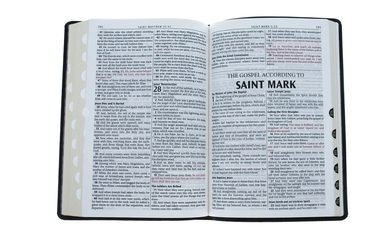 Christian Art Gifts KJV Dark Brown Faux Leather Large Print Thinline Bible 6 Christian Art Gifts KJV Dark Brown Faux Leather Large Print Thinline Bible - Image 4