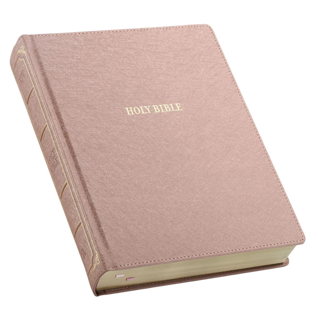 Christian Art Gifts Pearlescent Mauve Faux Leather Hardcover Large Print KJV Note-taking Bible 3 Christian Art Gifts Pearlescent Mauve Faux Leather Hardcover Large Print KJV Note-taking Bible