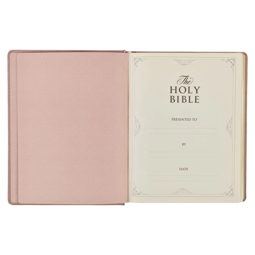 Christian Art Gifts Pearlescent Mauve Faux Leather Hardcover Large Print KJV Note-taking Bible 5 Christian Art Gifts Pearlescent Mauve Faux Leather Hardcover Large Print KJV Note-taking Bible - Image 3